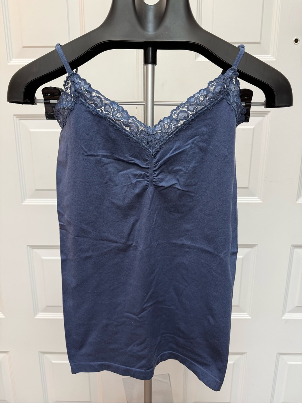 attention Navy Lace-Trim Chemise Camisole - Picture 1 of 6